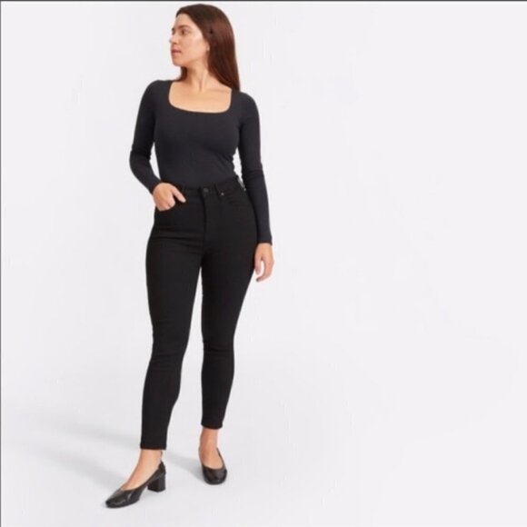 Everlane Denim - Everlane Ankle Black Skinny Jeans size 25